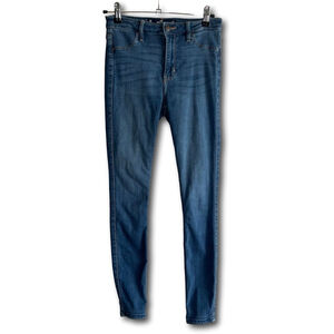 Hollister High Rise Jean Leggings Denim Medium Wash Blue Girls Size 3R W26 L28
